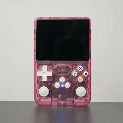 RetroVerse™ Pro 2.0 — R36S Retro Handheld Console Sheer Pink - RETROVERSE